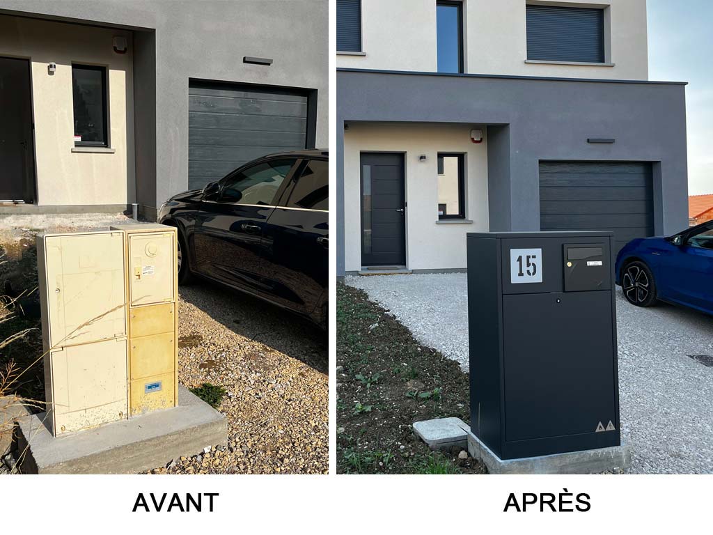 Muret Autour Coffret Edf