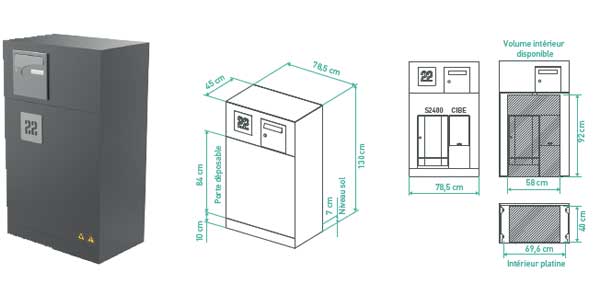 coffret technique electricite gaz dimension schema mtf80 technibox