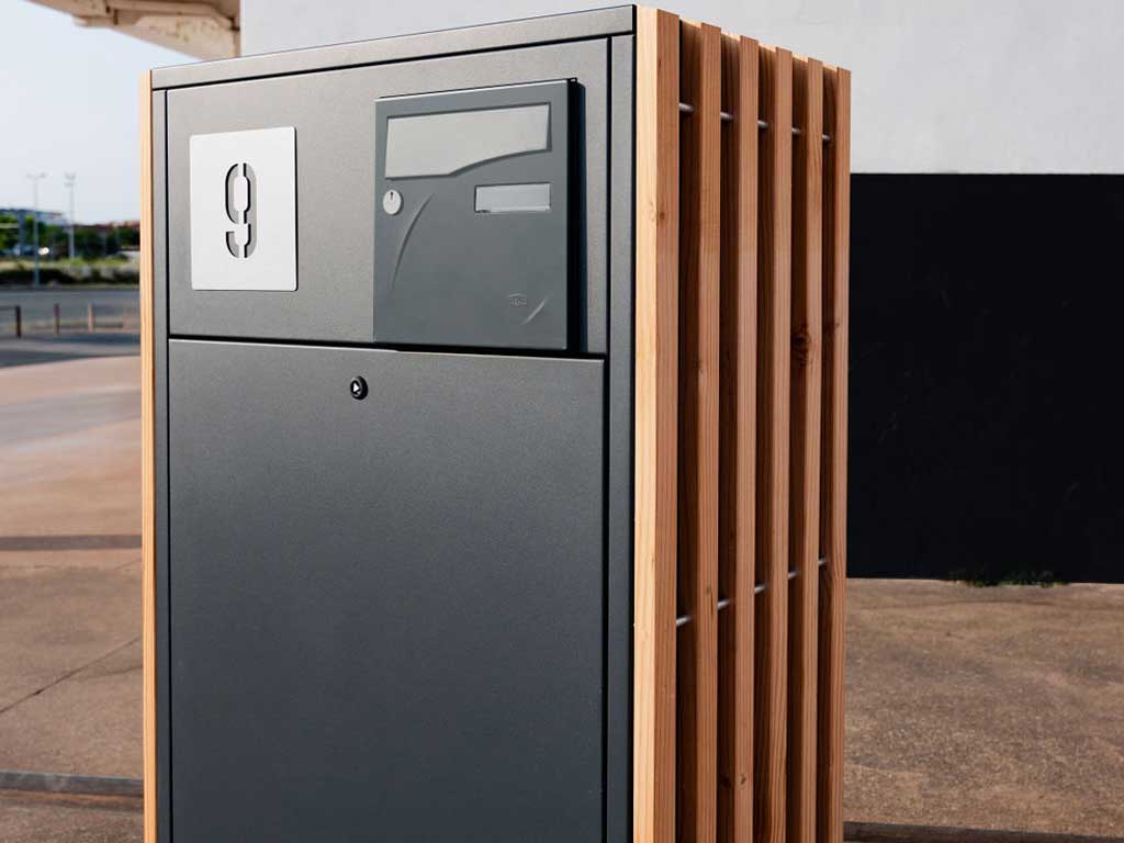 Muret technique TECHNIBOX. Habillage de coffret électrique gaz