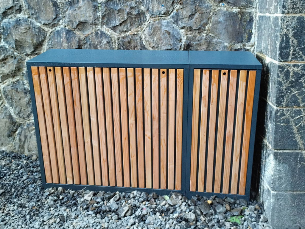 habillage coffret EDF muret technique Dune entrée tunnel SNCF Effiage département 15