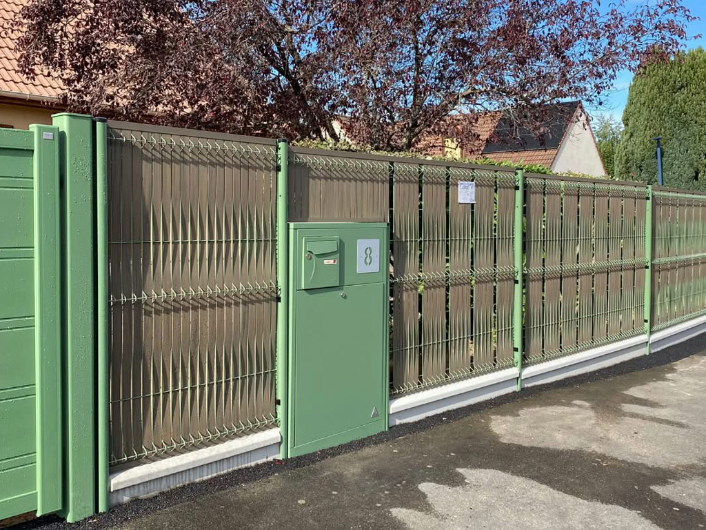 habillage muret technique coffret EDF coedel paysage département 72
