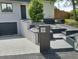 Habillage coffret EDF muret MTF 50 maison particulier BREAL SOUS MONFORT 35210