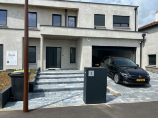 Habillage muret technique coffret électrique gaz 57140 Woippy