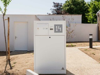 muret technique pour coffret extérieur électricité gaz 72